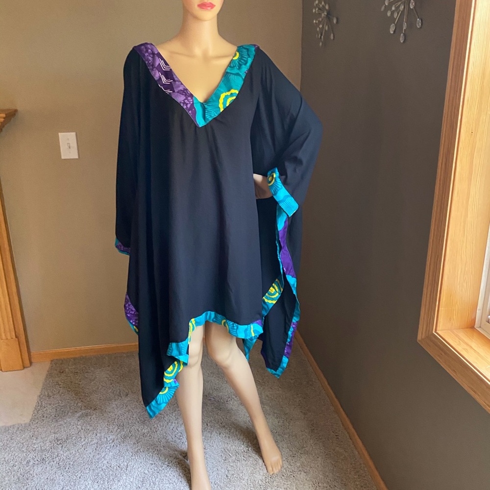 Chiffon and Ankara top